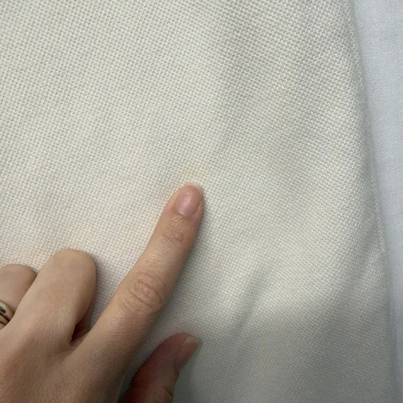 Polo Ralph Lauren Double Knit Jogger Pant Mens Medium Cream Pony Logo Athleisure - Picture 8 of 14